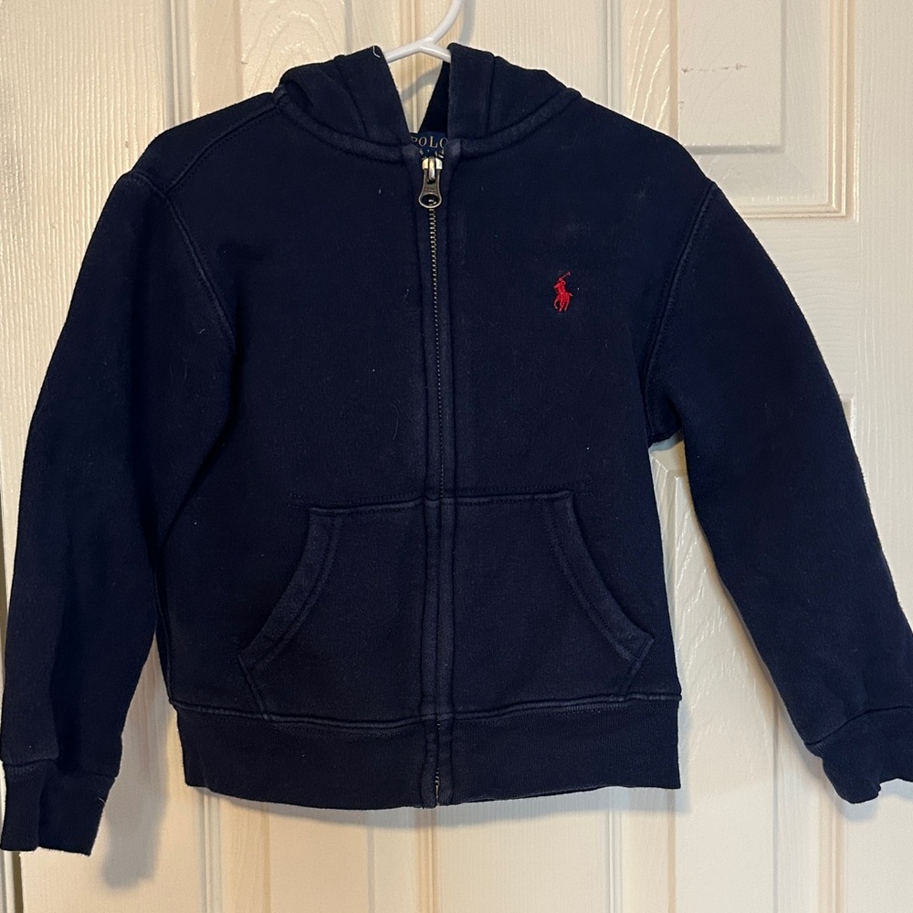 Polo by Ralph Lauren Kids Dark Blue Zip-Up Hoodie